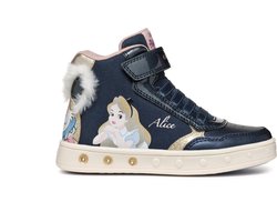 GEOX J SKYLIN GIRL Meisjes Sneakers - NAVY/PLATINUM - Maat 27