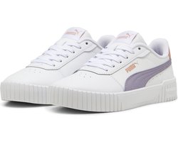 PUMA Carina 2.0 Jr Meisjes Sneakers - PUMA White-Pale Plum-Deeva Peach - Maat 37