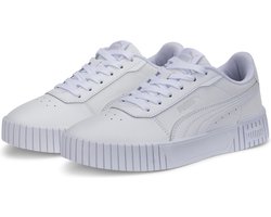 PUMA Carina 2,0 Jr Meisjes Sneakers - Wit/Zilver - Maat 36