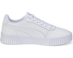 PUMA Carina 2,0 Jr Meisjes Sneakers - Wit/Zilver - Maat 37