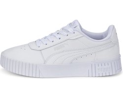 PUMA Carina 2,0 Jr Meisjes Sneakers - Wit/Zilver - Maat 38,5