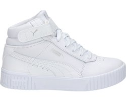 PUMA Carina 2.0 Mid Jr Meisjes Sneakers - Puma White-Puma White-Puma Silver - Maat 36