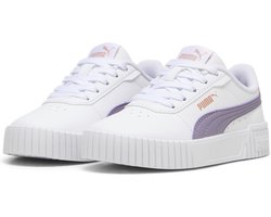 PUMA Carina 2.0 PS Meisjes Sneakers - PUMA White-Pale Plum-Deeva Peach - Maat 31