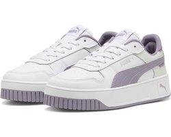 PUMA Carina Street Jr Meisjes Sneakers - PUMA White-Pale Plum-PUMA Silver - Maat 35.5