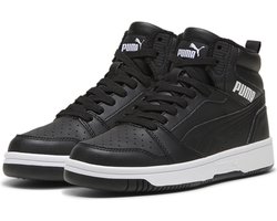 PUMA Puma Rebound V6 Mid WTR Jr Unisex Sneakers - Puma Black-Puma White - Maat 37