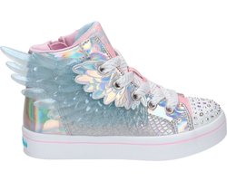 Skechers Twi-Lites 2.0 - Unicorn Wings Meisjes Sneakers - Zilver/Roze - Maat 28