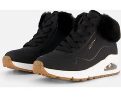 Skechers Uno-Fall Air Meisjes Sneakers - Zwart - Maat 29