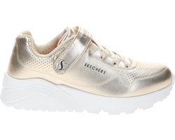 Skechers Uno Lite - Chrome Steps Meisjes Sneakers - Goud - Maat 37