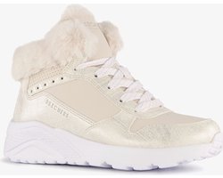 Skechers Uno Lite Comfurt Collar meisjes sneakers - Beige - Extra comfort - Memory Foam - Maat 34