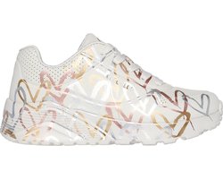 Skechers Uno Lite - Metallic Love Meisjes Sneakers - Cr me;Multicolour - Maat 35