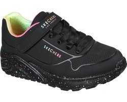 Skechers Uno Lite-Rainbow Specks Meisjes Sneakers - Zwart/Multicolour - Maat 27