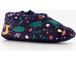 Thu!s meisjes sloffen met herfst print blauw - Maat 31 - Pantoffels