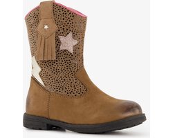 TwoDay leren meisjes cowboy westernboots met - Bruin - Maat 24