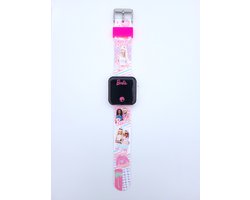 Accutime - LED Watch Barbie - Kinderhorloge Met LED Display Voor Datum en Tijd - Roze