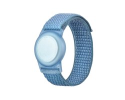 Airtag armband Polsband horloge - Airtag Sleutelhanger - Airtag Polsband Voor Kinderen - Airtag Armband - Airtag Apple - Klittenband - Airtag Houder - Airtag Hoesje - blauw