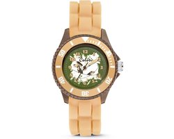 Colori Kidz 5 CLK062 Kinderhorloge met Toekan - Siliconen Band - Ø 30 mm - Beige