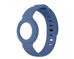 Consumerce® Siliconen Armband Geschikt voor Apple AirTag - Blauw - Kind Polsband – Kids GPS Horloge – Peuter – Tracker – Ouderen – Kinderhorloge – Kinderen – Volgsysteem – Trackers Armbanden