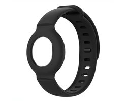 Consumerce® Siliconen Armband Geschikt voor Apple AirTag - Zwart - Kind Polsband – Kids GPS Horloge – Peuter – Tracker – Ouderen – Kinderhorloge – Kinderen – Volgsysteem – Trackers Armbanden