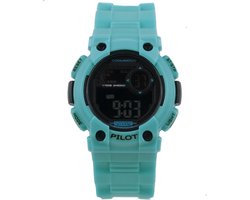 Coolwatch CW.275 horloge Pilot Licht Blauw Digitaal