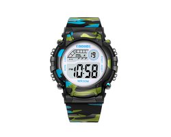 Digitaal Kinderhorloge - Army Zwart | PVC Kunststof | 38 mm | Fashion Favorite