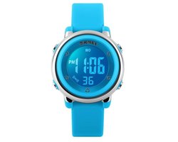 Digitaal Kinderhorloge – LED Display – Hartjes - Blauw