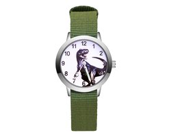 Dinosaurus Horloge | Groen | Nylon | Ø 30 mm | Fashion Favorite