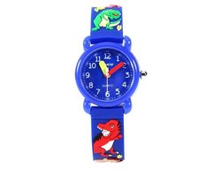 Dinosaurus Horloge – Kinderhorloge – Dino Watch - Giftbox - Blauw