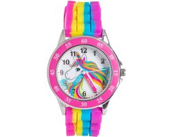 Disney Kinderhorloge Unicorn - Time Teacher - Horloge - Eenhoorn - Disney - Regenboogkleuren