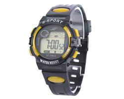 Fako Bijoux® - Kinderhorloge - LCD Sport Mini - Geel