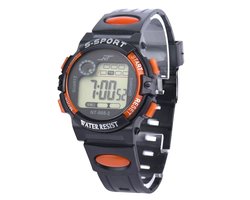 Fako Bijoux® - Kinderhorloge - LCD Sport Mini - Oranje