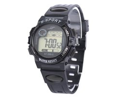 Fako Bijoux® - Kinderhorloge - LCD Sport Mini - Zwart