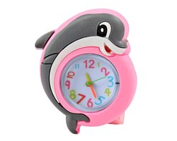 Fako Bijoux® - Kinderhorloge - Slap On Mini - Dolfijn - Roze