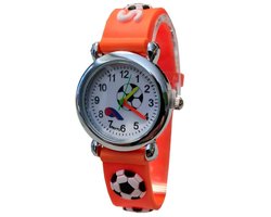 Fako® - Kinderhorloge - 3D - Voetbal - Oranje