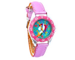 Fako® - Kinderhorloge - Eenhoorn - Unicorn - Regenboog - Roze