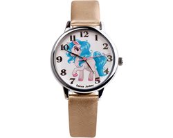 Fako® - Kinderhorloge - Eenhoorn - Unicorn - Soft - Goud