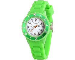 Fako® - Kinderhorloge - Siliconen - Classic - Groen