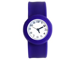 Fako® - Kinderhorloge - Slap On Mini - Classic - Donkerblauw