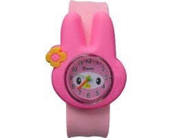 Fako® - Kinderhorloge - Slap On Mini - Konijn - Roze