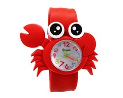 Fako® - Kinderhorloge - Slap On Mini - Krab - Rood