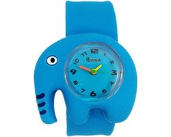 Fako® - Kinderhorloge - Slap On Mini - Olifant - Blauw