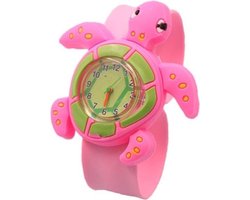 Fako® - Kinderhorloge - Slap On Mini - Schildpad - Roze