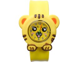 Fako® - Kinderhorloge - Slap On Mini - Tijger - Geel