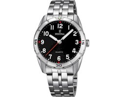 Festina F16907/3 Junior - Horloge- Staal - Zilverkleurig - 32.6 mm