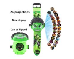 Hulk Projector Kinder Horloge - Kids Watch - Speelgoed Horloge - Digitale Kinder Horloge - Marvel Projector Horloge