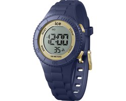 Ice Watch ICE digit - Dark blue gold 021618 Horloge - Siliconen - Blauw - Ø 32 mm