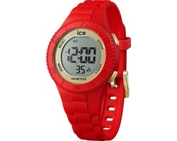 Ice Watch ICE digit - Red gold 021620 Horloge - Siliconen - Rood - Ø 34 mm