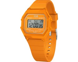 Ice Watch ICE digit retro - Neon orange - Clear 022886 Horloge - Siliconen - Oranje - Ø 33 mm