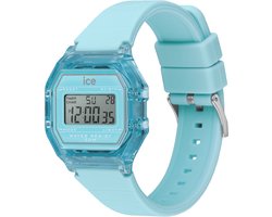 Ice Watch ICE digit retro - Sky blue - Clear 022888 Horloge - Siliconen - Blauw - Ø 33 mm