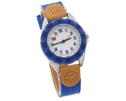 Kinderhorloge blauw 30 mm I-deLuxe verpakking