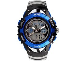 Kinderhorloge Chronograaf – Dual Time – Waterproof – Blauw